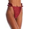 mulan  womens laser cut nylon swim bottom separates