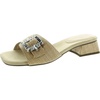 naomi womens buckle leather block heels