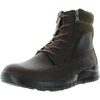 no. 90 mens double zipper leather combat & lace-up boots