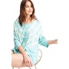 3/4 sleeves special washed boxy cotton slub top
