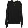 fynn acid crew sweater in black cotton