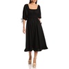 womens ruched top ruffle midi dress