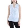 womens v neck sleeveless shell