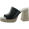 lukas womens slip on open toe mule sandals
