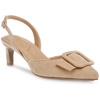 womens bow man made slingback heels