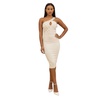 eyelet with stud detailed fashion dress