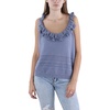 womens crochet ruffles tank top