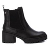 women's faux leather booties in black