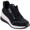 womens zipper knit casual and fashion sneakers