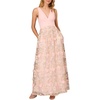womens tulle embroidered evening dress