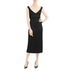 womens satin v neck cocktail dress