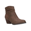 helena womens faux leather stacked heel booties