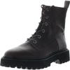 womens leather platform combat & lace-up boots