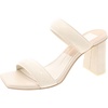 womens embossed faux leather slide