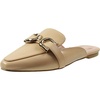 womens solid manmade mules