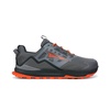 men's lone peak all-weather low 2 trail shoes in grey/orange