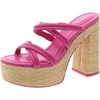 womens leather strappy platform sandals