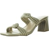 womens strappy leather slide sandals