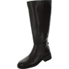 mable womens leather block heel knee-high boots
