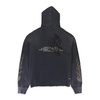 t.g.c.w. crystal zip up black hoodie