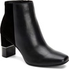 walliss womens leather block heel ankle boots