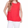 linen tank top in cherry