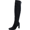 flexa tall womens faux leather pull on over-the-knee boots