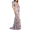 womens embellished trumpet evening dress