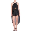 womens chiffon midi halter top