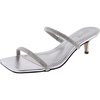 womens slip on kitten heel strappy sandals