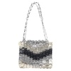 chainmail shoulder bag in gold metal