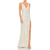 womens double v polyester evening dress