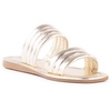 cape may womens metallic leather slide sandals