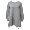 luck sweater dress in grey cotton