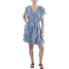 womens above knee floral print mini dress