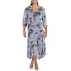 womens sharkbite hem polyester two piece dress