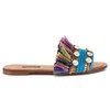 dolce & gabbana multi leather di lambskin women's sandal