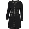 madison studded cocktail mini dress in black viscose