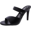sallyn womens faux leather slip-on slide sandals