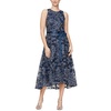womens lace metallic cocktail and party dress