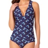 leaf toss tankini top in multi