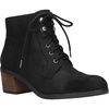 sarina womens padded insole ankle combat & lace-up boots