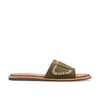 maritime mule in green suede