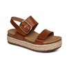 women's vania platform sandal in cognac
