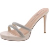 friendly womens faux leather embellished heels