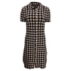 dody buttoned gingham mini dress in multicolor lyocell