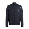 zip-up sweatshirt with logo artwork
