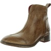 tabitha womens zipper leather ankle boots