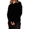 cathy cable crew tee in black