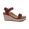 women's sydney quarter strap wedge sandals in red